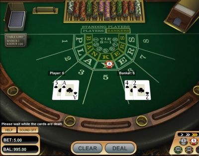 Baccarat играть бесплатно